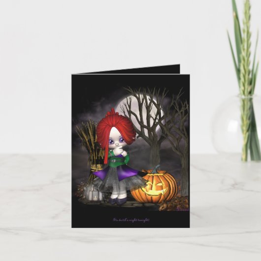 Die Nacht seines Teufels heute Abend Karte (Vorderseite)