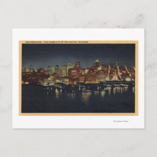 Die Nacht Skyline von "The Queen City of the Postkarte