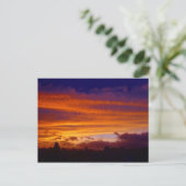 Die Nacht über der Stadt Postkarte (Stehend Vorderseite)