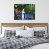 Die Nacht von Aksel Johannessen Leinwanddruck (Insitu (Schlafzimmer))