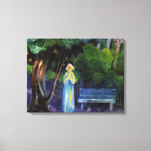 Die Nacht von Aksel Johannessen Leinwanddruck (Vorderseite)