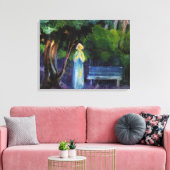 Die Nacht von Aksel Johannessen Leinwanddruck (Insitu (Wohnzimmer))