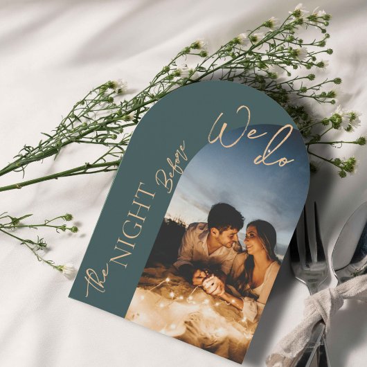 Die Nacht vor dem Abendessen am Foto Probe Einladung