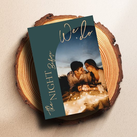 Die Nacht vor dem Abendessen am Foto Probe Einladung