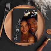 Die Nacht vor dem Abendessen am Foto Probe Einladung