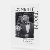 Die Nacht vor dem Abendessen Begrüßung Acrylschild (Winkel)