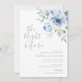 die Nacht vor dem Abendessen mit blühender Probe Einladung (Vorderseite)