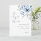 die Nacht vor dem Abendessen mit blühender Probe Einladung (Stehend Vorderseite)