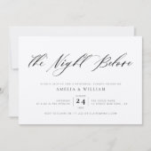 DIE NACHT VOR DEM | Abendessen mit Kraftstoff-Prob Einladung (Vorderseite)