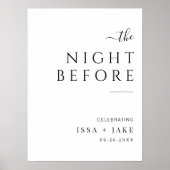 Die Nacht vor dem Begrüßungsessen der Probe Poster (Vorne)