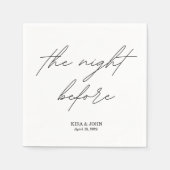 Die Nacht vor dem Cocktail Napkin Serviette (Vorderseite)