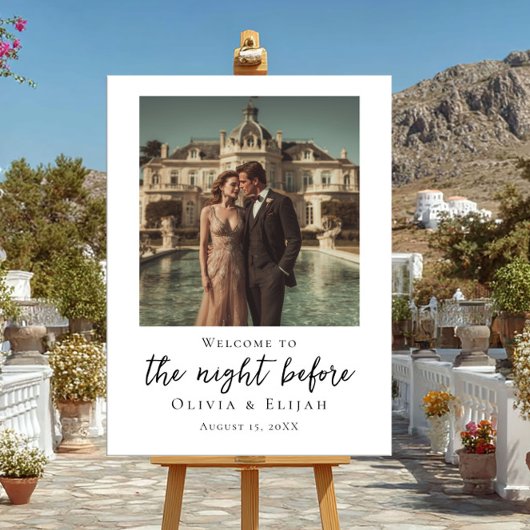 Die Nacht vor dem eleganten Foto Poster