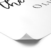 Die Nacht vor dem eleganten Foto Poster (Ecke)