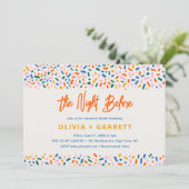 Die Nacht vor dem festlichen Probe-Dinner Einladung (Stehend Vorderseite)