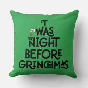 Die Nacht vor dem Grinchmas Kissen