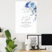 Die Nacht vor dem Probedinner Willkommen Poster (Heimbüro)