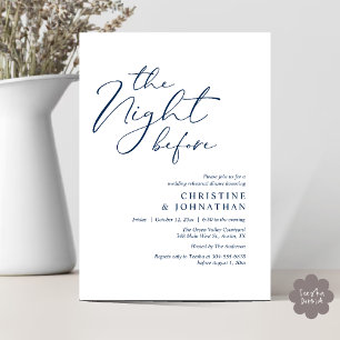 Die Nacht vor dem romantischen Hochzeitsessen Prob Einladung