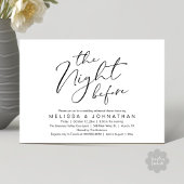 Die Nacht vor dem romantischen Hochzeitsessen Prob Einladung