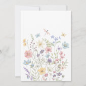 Die Nacht vor dem rustikalen Hochzeitsessen Probe Einladung (Rückseite)