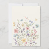 Die Nacht vor dem rustikalen Hochzeitsessen Probe Einladung (Rückseite)