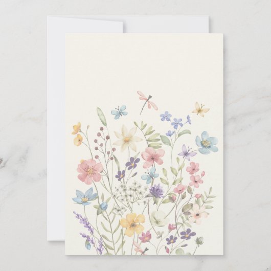 Die Nacht vor dem rustikalen Hochzeitsessen Probe Einladung (Rückseite)