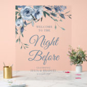 Die Nacht vor dem staubigen blühenden Akrylylic-Ze Acrylschild (Hochzeit)