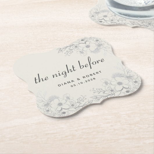 Die Nacht vor dem Vintagen Probe Untersetzer (angewinkelt)