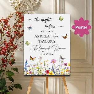 Die Nacht vor den Wildblumen Willkommen Poster