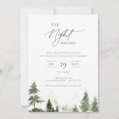 Die Nacht vor den wilden Pinienwäldern Einladung (Vorderseite)