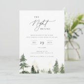 Die Nacht vor den wilden Pinienwäldern Einladung (Stehend Vorderseite)