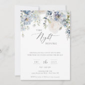 Die Nacht vor der blauen Blüte Einladung (Vorderseite)