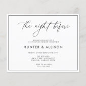 Die Nacht vor der Einladung (Vorderseite)