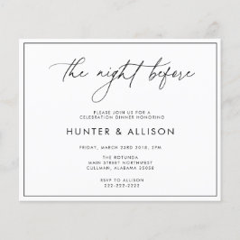 Die Nacht vor der Einladung