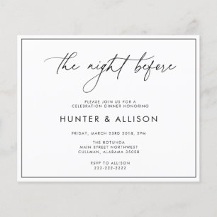 Die Nacht vor der Einladung