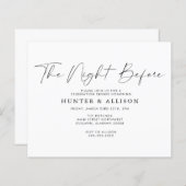 Die Nacht vor der Einladung (Vorne/Hinten)