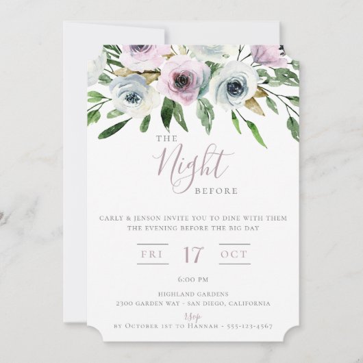 Die Nacht vor der Einladung von Mauve (Vorderseite)