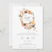 Die Nacht vor der Erden Herbstblume Einladung (Vorderseite)