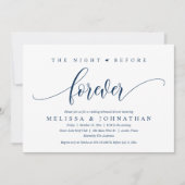 Die Nacht vor der Ewigkeit, Hochzeitsessen Probe Einladung (Vorderseite)