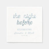 Die Nacht vor der Hochzeit der Probe Napkins Serviette (Vorderseite)
