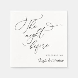 Die Nacht vor der Hochzeit Probe Abendessen Napkin Serviette