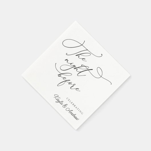 Die Nacht vor der Hochzeit Probe Abendessen Napkin Serviette (Ecke)