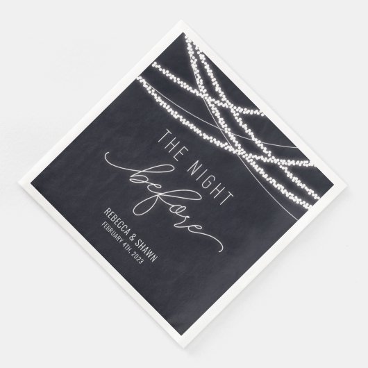 Die Nacht vor der Hochzeit Probe Abendessen Papier Serviette (Ecke)
