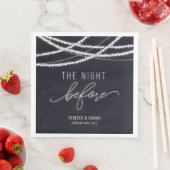 Die Nacht vor der Hochzeit Probe Abendessen Papier Serviette (Beispiel)