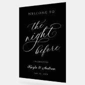 Die Nacht vor der Hochzeit Probe Begrüßungszeichen Acrylschild (Winkel)