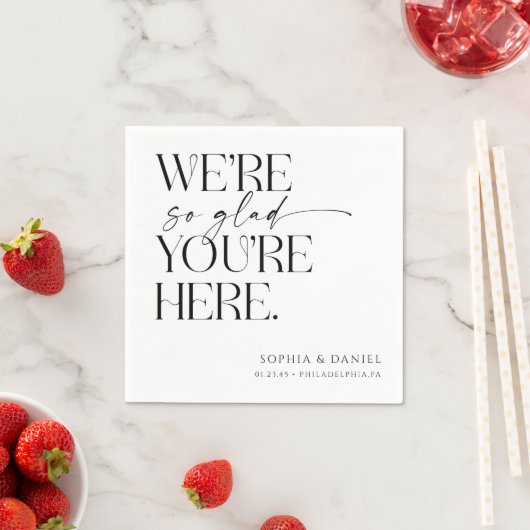 Die Nacht vor der Hochzeit Probe Dekoration Serviette (Beispiel)