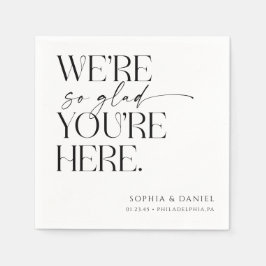 Die Nacht vor der Hochzeit Probe Dekoration Serviette