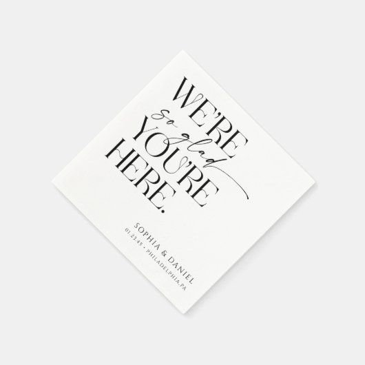 Die Nacht vor der Hochzeit Probe Dekoration Serviette (Ecke)