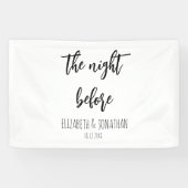 Die Nacht vor der Hochzeit Probe Dinner Banner (Horizontal)