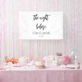 Die Nacht vor der Hochzeit Probe Dinner Banner
