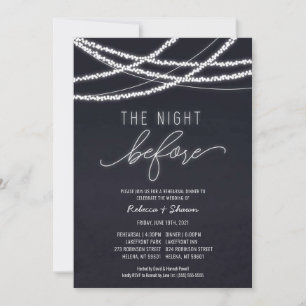 Die Nacht vor der Hochzeit Probe Dinner Einladung